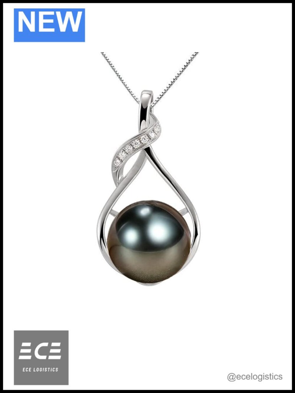 18K Gold Plated 925 Sterling Silver Pearl Necklace & Earrings Set